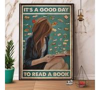 Funny Metal Signs It's good day to read a book Aluminium Sign Retro Tin Signs Vintage Metal Tin Sign For Bar Home Wall Metal Decoration 8x12Inches