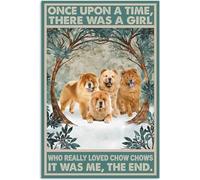 Funny Metal Signs Who really loved chow chows Aluminium Sign Retro Tin Signs Vintage Metal Tin Sign For Bar Home Wall Metal Decoration 8x12Inches