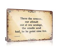 Funny Metal Tin Sign For Bar There The Reweres, Our Afimalt Out Al Reu Sendapt Tin Sign Man Cave Signs Vintage Funny Retro Tin Signs(20X30CM)