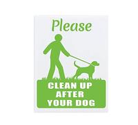 Funny Metal Tin Sign, Please Clean Up After Your Dog Tin Signs Outdoor Park Yard Signs Vintage Iron Painting House Cafe Sign Industrial Warning Signs Metal Gift 8x12 Inch
