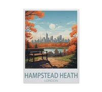 Funny Metal Tin Sign Wall Decor,Hampstead Heath London,Tin Sign for Office/Home/Classroom Bathroom Decor Gifts Best Farmhouse Decor Gift Ideas for Friends(20x30cm)8x12 inch-BR81