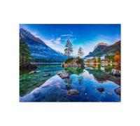 Funny Metal Tin Sign Wall Decor，Hintersee Lakes,Ramsau Germany，Tin Sign for Office/Home/Classroom Bathroom Decor Gifts Best Farmhouse Decor Gift Ideas for Friends(20x30cm）8x12 inch-B97