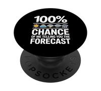Funny Meteorology Gift Weather Enthusiasts Cool Weatherman PopSockets Adhesive PopGrip