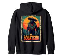 Funny Mexican Bigfoot Tee Sasquatch Design with El Squatcho Zip Hoodie