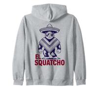 Funny Mexican Bigfoot Tee Sasquatch Design with El Squatcho Zip Hoodie