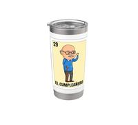 Funny Mexican Birthday 29 Design - El Cumpleañero Stainless Steel Insulated Tumbler