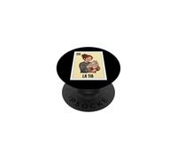 Funny Mexican Design for Aunt Cat Lady Version - La Tia PopSockets Adhesive PopGrip