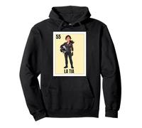 Funny Mexican Design for Aunt - La Tia Motoquera Pullover Hoodie