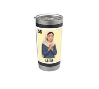 Funny Mexican Design for Aunt - La Tia Rezandera Stainless Steel Insulated Tumbler