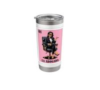 Funny Mexican Design for Hispanas - La Abogada Stainless Steel Insulated Tumbler