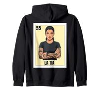 Funny Mexican Design for Tattoos Aunt - La Tia Tatuada Zip Hoodie