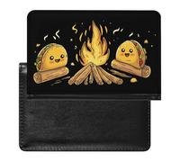 Funny Mexican Food Campfire Travel Passport Holder Cover