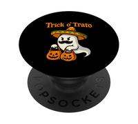 Funny Mexican Halloween Ghost Costume Hispanic Trick o Trato PopSockets Adhesive PopGrip