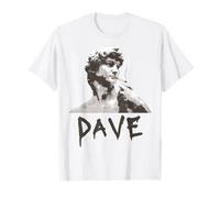 Funny Michelangelo David With Cigarette Graffiti Dave T-Shirt