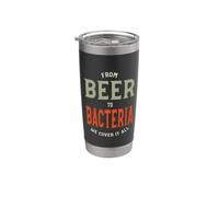 Funny Microbiology from Beer to Bacteria we Cover it All Stainless Steel Insulated Tumbler