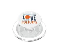 Funny Microbiology Pun Microbiologists love mixing cultures PopSockets PopGrip for MagSafe