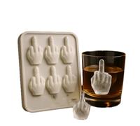 Funny Middle Finger Ice Cube Mold, Fuck Ice Mold, Reusable Silicone Ice Cube Mold Bpa Free Funny Ice Cube Shapes for Making Whiskey Cocktail Party Drinks A Must-Have for Bar Kitchens