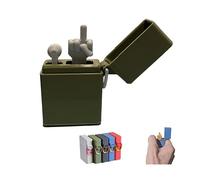 Funny Middle Finger Lighter, 3d Printed Middle Finger, Surprise Pop-Up Middle Finger In A Box, Middle Finger Gifts, Gag Gifts Funny Adult (Green)