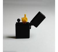 Funny Middle Finger Lighter Model 3D Printed Fuck Middle Finger Prank Gift Surprise Po-p-Up Middle Finger in A Box The Ultimate Quit-Smoking Buddy Perfect Gag Gift (It's Not A Real Lighter)