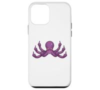 Funny Middle Finger Octopus Meme Adult Humor Graphic Case for iPhone 12 mini