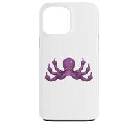 Funny Middle Finger Octopus Meme Adult Humor Graphic Case for iPhone 13 Pro Max