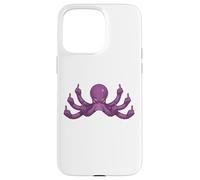 Funny Middle Finger Octopus Meme Adult Humor Graphic Case for iPhone 15 Pro Max
