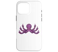 Funny Middle Finger Octopus Meme Adult Humor Graphic Case for iPhone 16 Pro Max