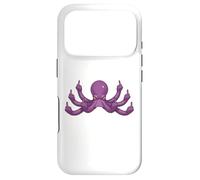Funny Middle Finger Octopus Meme Adult Humor Graphic Case for iPhone 17 Pro