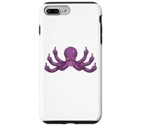 Funny Middle Finger Octopus Meme Adult Humor Graphic Case for iPhone 7 Plus/8 Plus