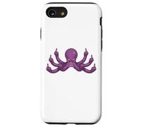 Funny Middle Finger Octopus Meme Adult Humor Graphic Case for iPhone SE (2020) / 7/8