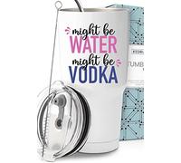 Funny Might Be Vodka Tumbler 30oz, Funny Vodka Gifts For Women Adult Humor, Funny Vodka Coffee Mugs For Women, Vodka Themed Gifts For Women, Funny Vodka Birthday Gifts For Women, Christmas, Gift-Ready