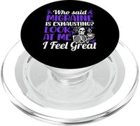 Funny Migraine Warrior PopSockets PopGrip for MagSafe
