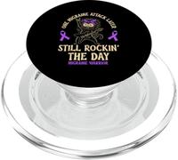 Funny Migraine Warrior PopSockets PopGrip for MagSafe