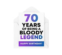 Funny Milestone 70th Birthday Cards Birthday Greeting Card for Him Her Grandparents Mum Dad Brother Sister Humour Sarcasm Banter Joke CBH204