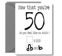 Funny Milestone Birthday Card For Him - 21st, 30th, 40th, 50th, 60th Age Range Collection (50th)