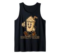 Funny Milkshake - I Don’t Care Retro Cartoon Beverage Humor Tank Top