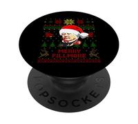 Funny Millard president Fillmore ugly christmas sweater PopSockets Adhesive PopGrip