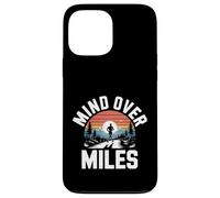 Funny Mind Over Miles Saying Runner Motivation Case for iPhone 13 Pro Max