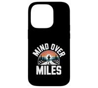 Funny Mind Over Miles Saying Runner Motivation Case for iPhone 14 Pro
