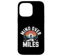 Funny Mind Over Miles Saying Runner Motivation Case for iPhone 14 Pro Max