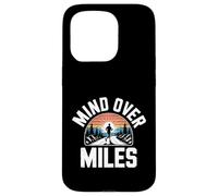 Funny Mind Over Miles Saying Runner Motivation Case for iPhone 15 Pro