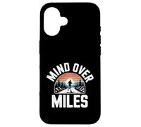 Funny Mind Over Miles Saying Runner Motivation Case for iPhone 16