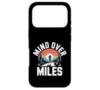 Funny Mind Over Miles Saying Runner Motivation Case for iPhone 17 Pro