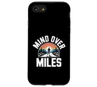 Funny Mind Over Miles Saying Runner Motivation Case for iPhone SE (2020) / 7/8