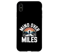 Funny Mind Over Miles Saying Runner Motivation Case for iPhone XS Max
