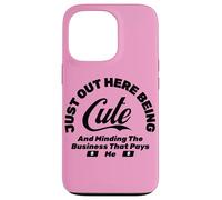 FUNNY MINDING THE BUSINESS THAT PAYS ME Case for iPhone 13 Pro
