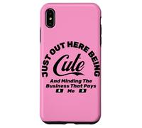 FUNNY MINDING THE BUSINESS THAT PAYS ME Case for iPhone XS Max
