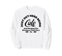 FUNNY MINDING THE BUSINESS THAT PAYS ME Sweatshirt
