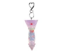 Funny Mini Dildo Keychain - Realistic Small Penis Shape, Silicone Novelty Key Ring, Portable Gag Gift for Adults, Cheeky Joke Toy for Women Men Couples, Naughty Souvenir
