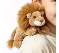 Funny Mini Magnetic Shoulder Plush Animal, Fuzzy Animal Stuffed Parrot Eagle Mouse Lion Halloween Cosplay Themed Parties Shoulder Mates Costume Accessories Cosplay Prop Backpack Cap Decoration
